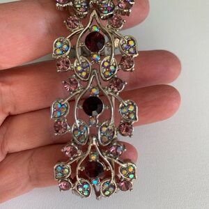 Elegant Multicolor Crystal Bracelet. Possibly Danbury Mint